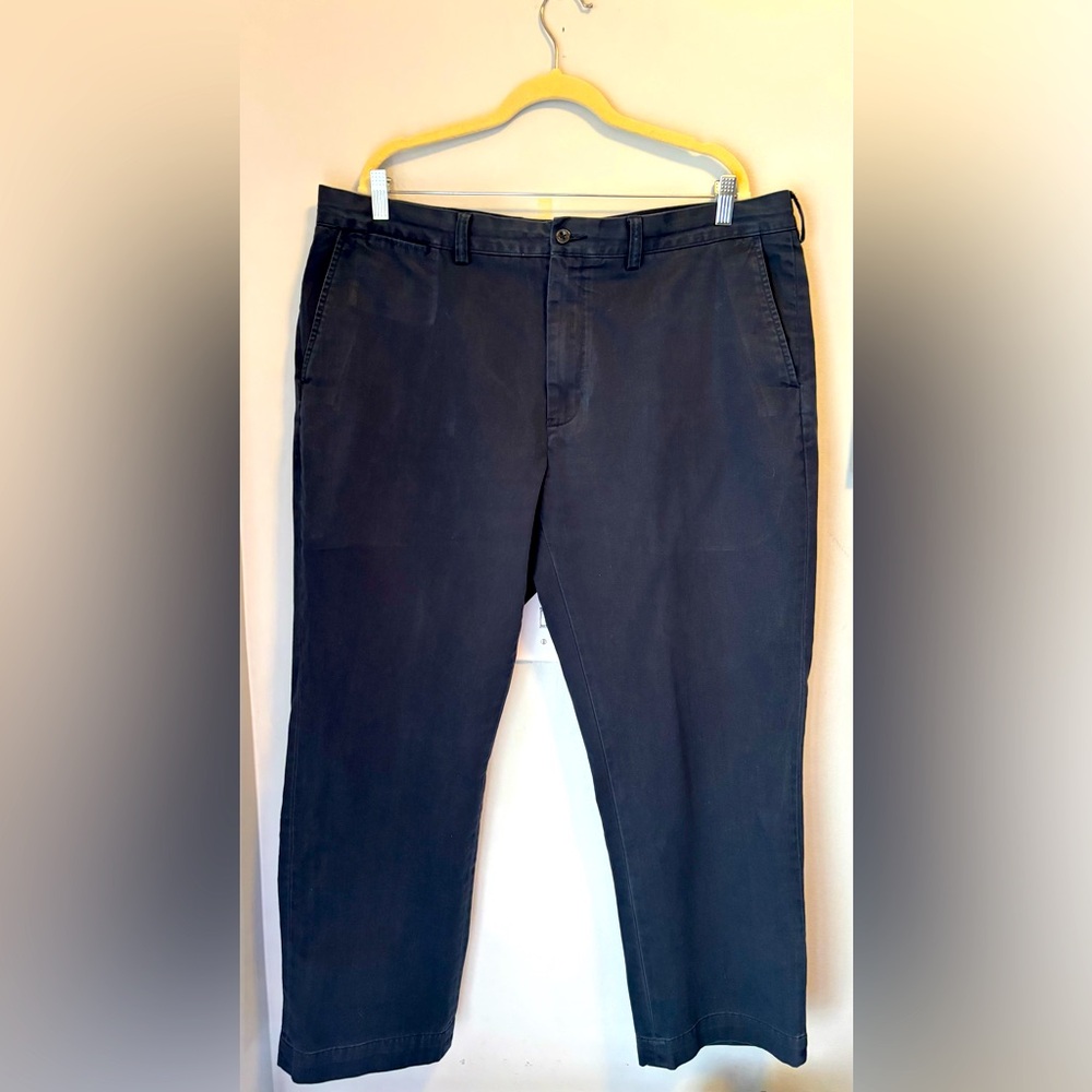 Polo Ralph Lauren Men’s Preston Chino Flat Front Navy Blue Pants Casual 40x30